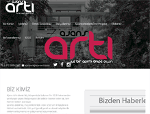 Tablet Screenshot of ajansarti.com
